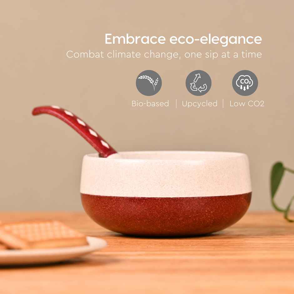 Eha Earth-Friendly Small Soup Bowls| 250 ml | Set Of 4 - Assorted