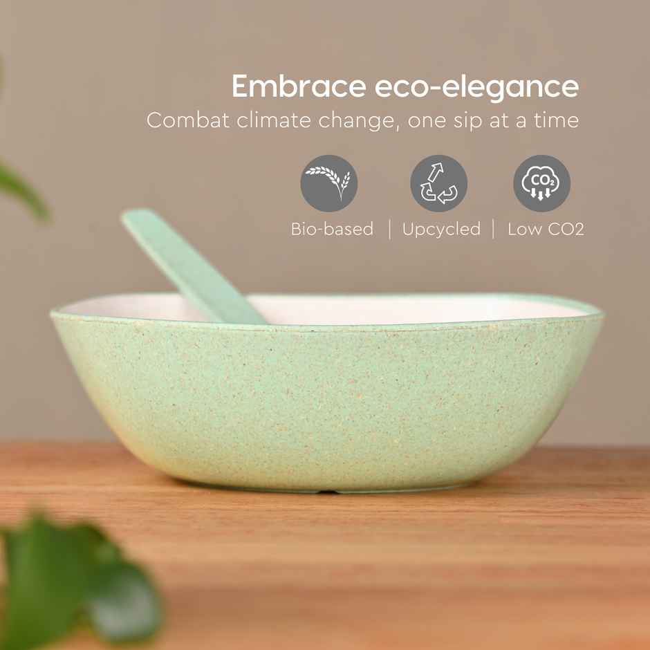Eha Earth-Friendly Multipurpose Bowls | 600 ml | Made With Rice Husk Biocomposite | Set Of 6