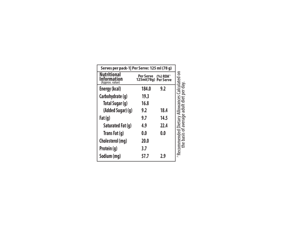 Infino Salted Caramel Galaxy Ice Cream Cup Combo