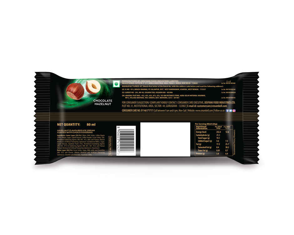 Infino Choco Hazelnut Ice Cream Stick