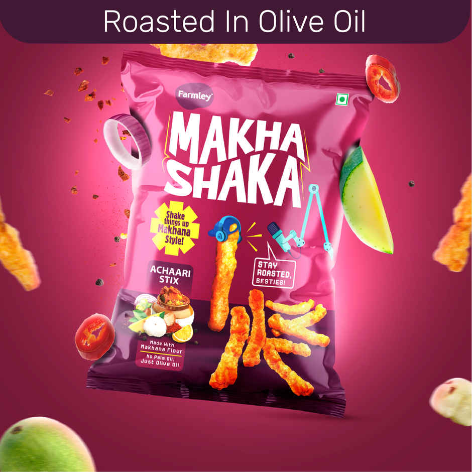 Farmley Makha Shaka- Achaari Stix | Made with Makhana Healthy Munchies