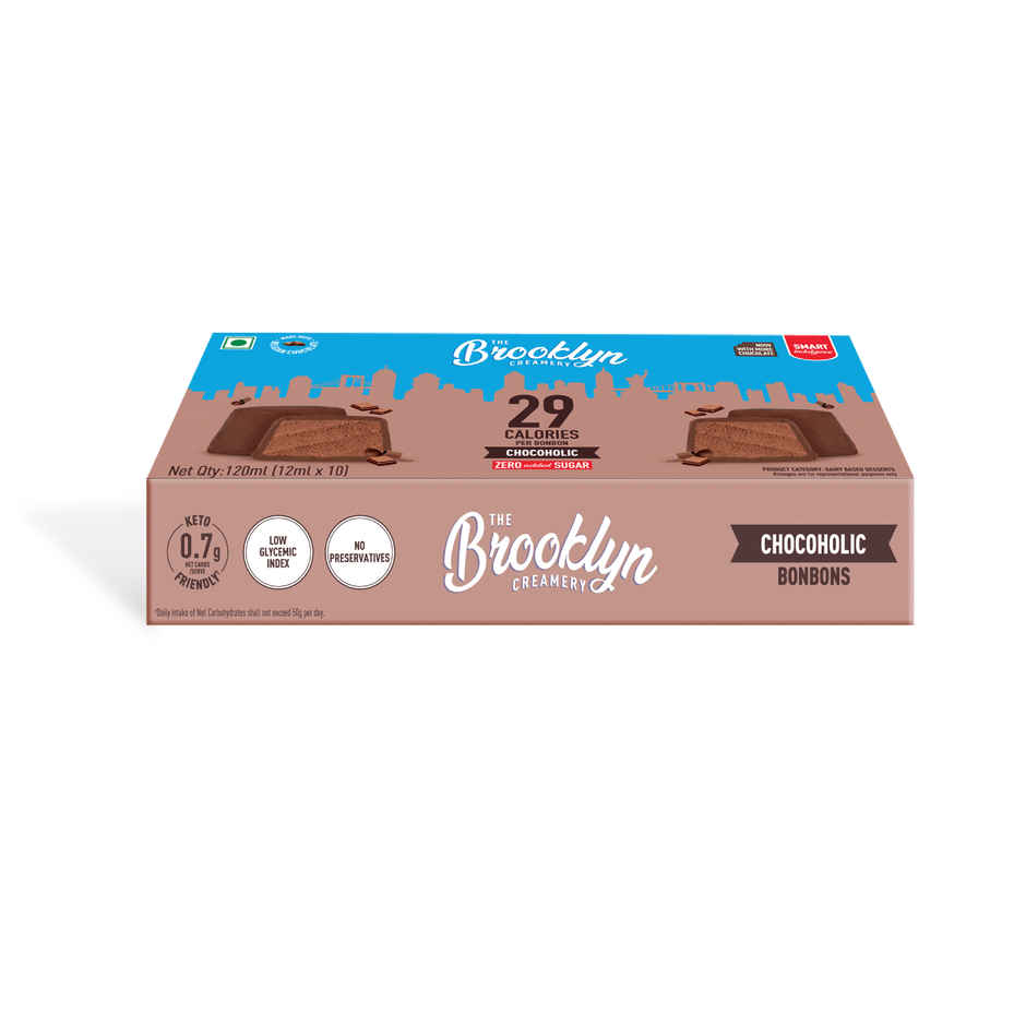 The Brooklyn Creamery Chocoholic Bon Bon |Low Calorie Zero Added Sugar
