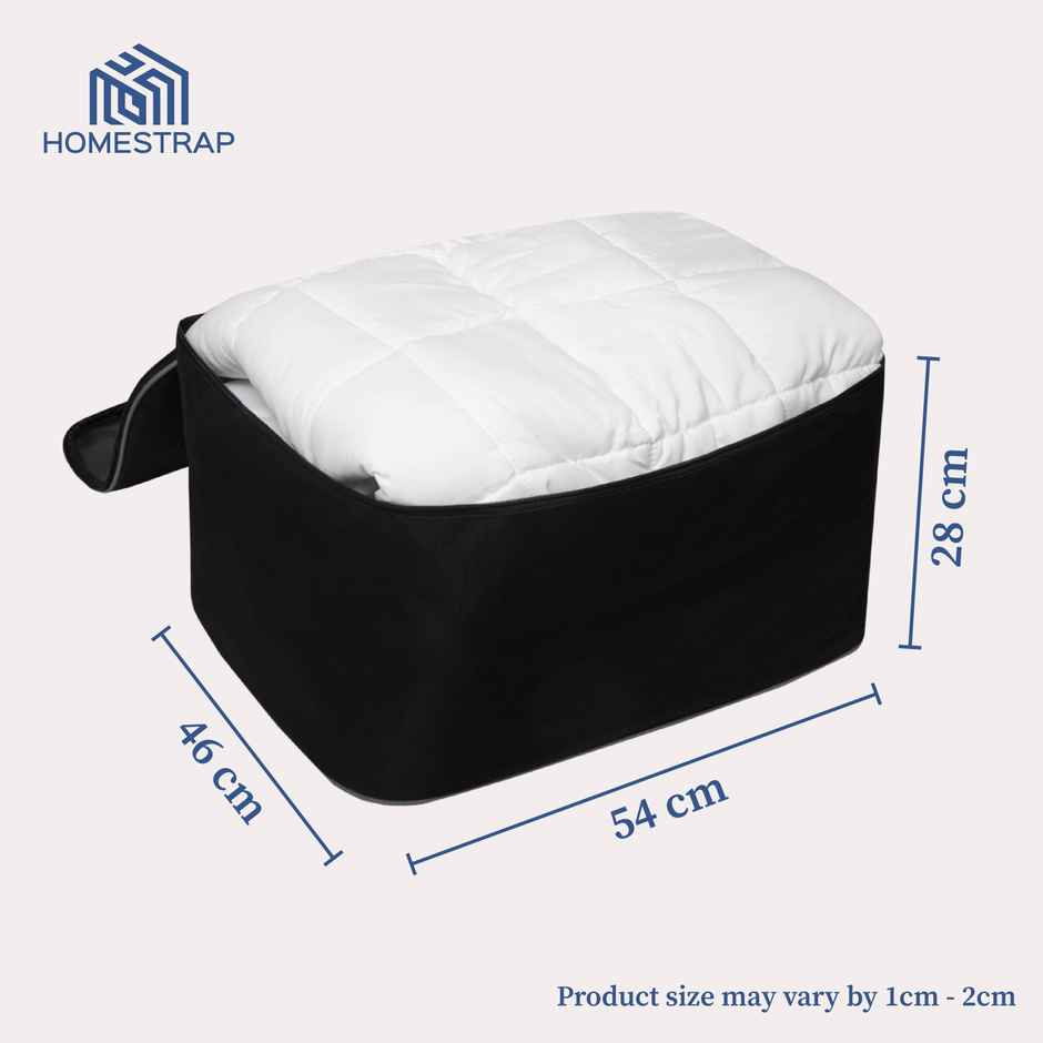 Homestrap Polyester Storage Bag - Grey Black