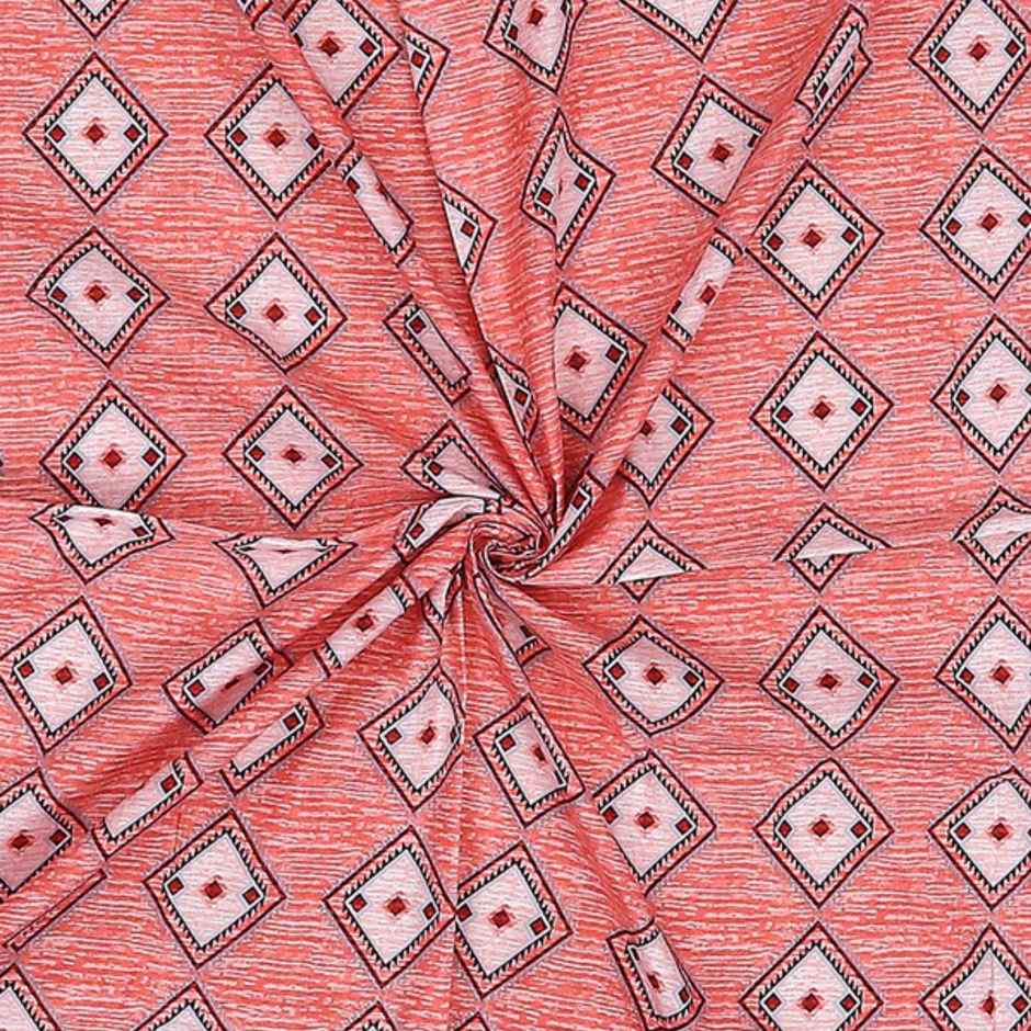 Status Value Single Striped Cotton Bedsheet | 59 x 79 in | Blue and Pink