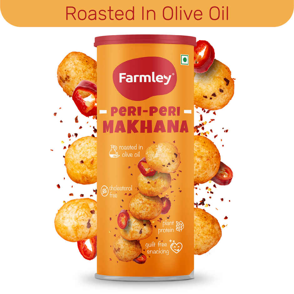 Farmley Peri Peri  Makhana Roasted In Olive Oil Healthy Snacks