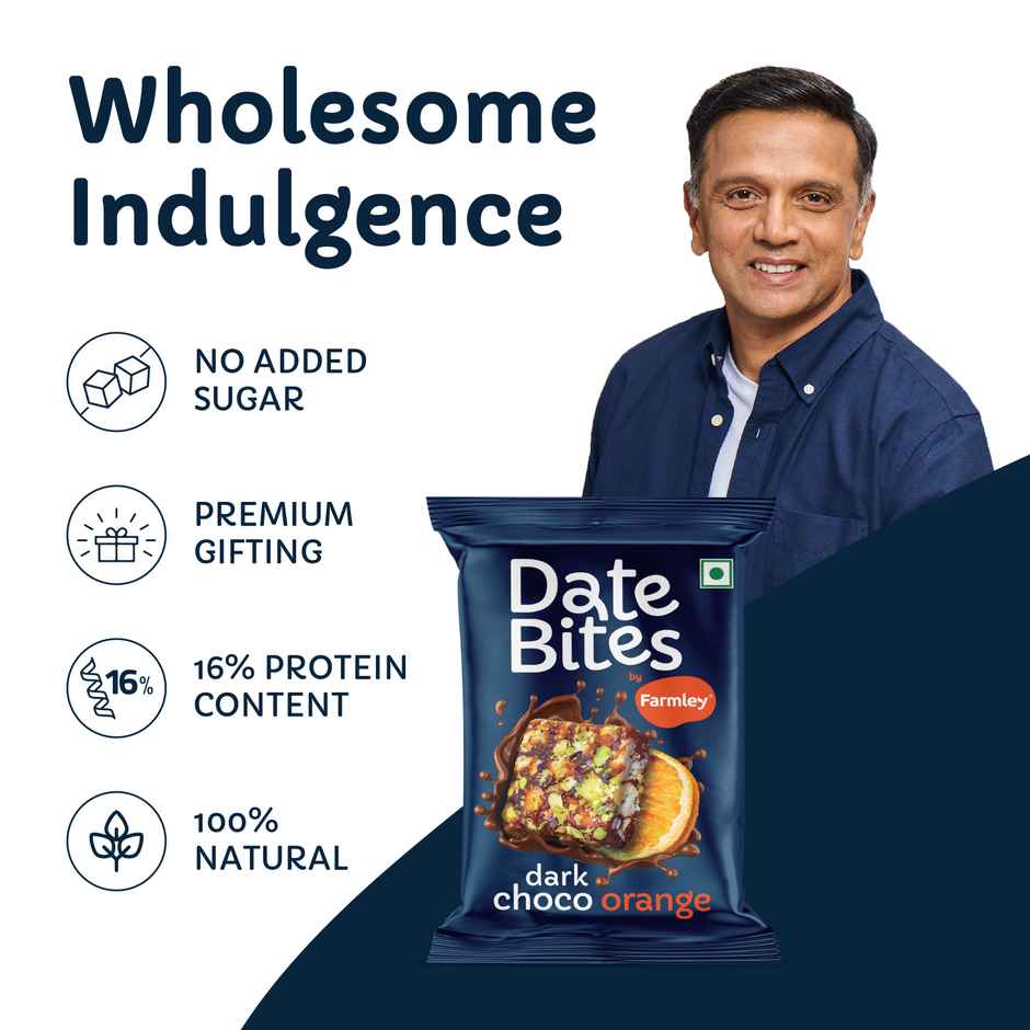 Farmley Choco Orange Chocolate Date Bites | No Added Sugar 