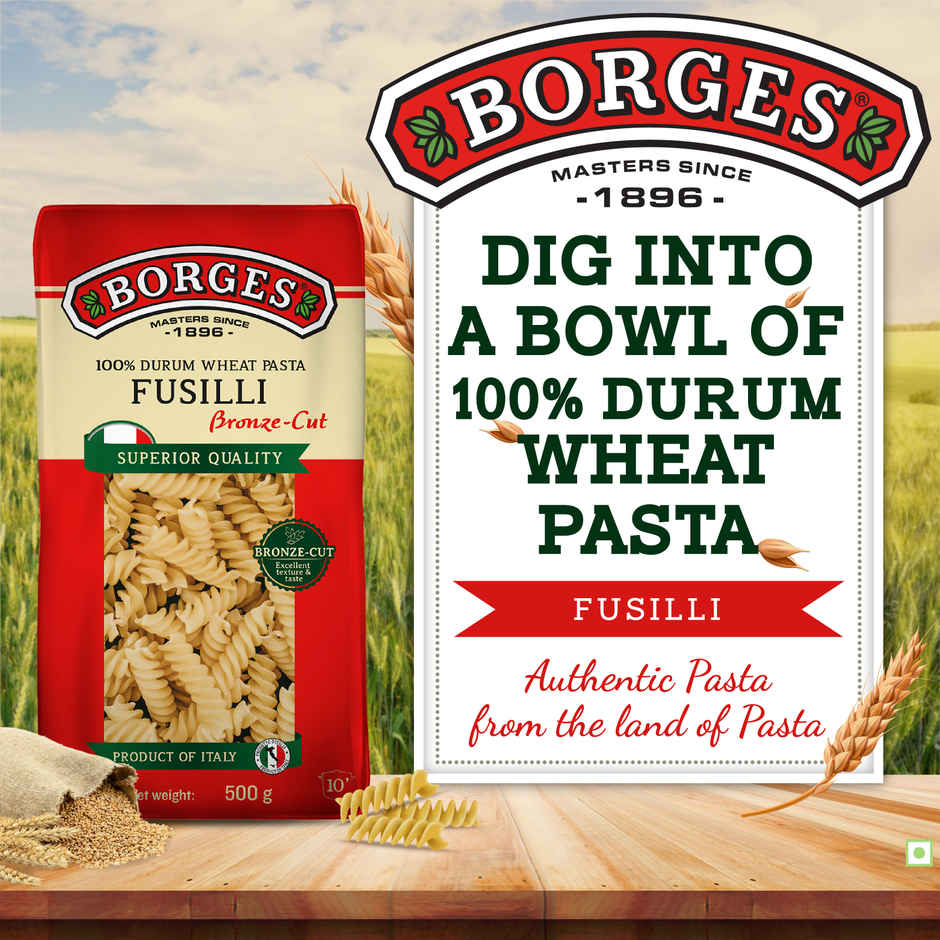 BORGES Durum Wheat Pasta Fusilli