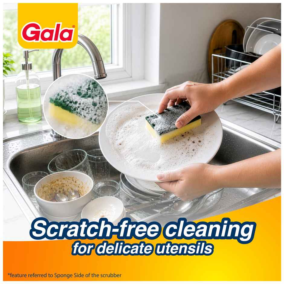 Gala Sponge Pad Big Scrubber For Utensils