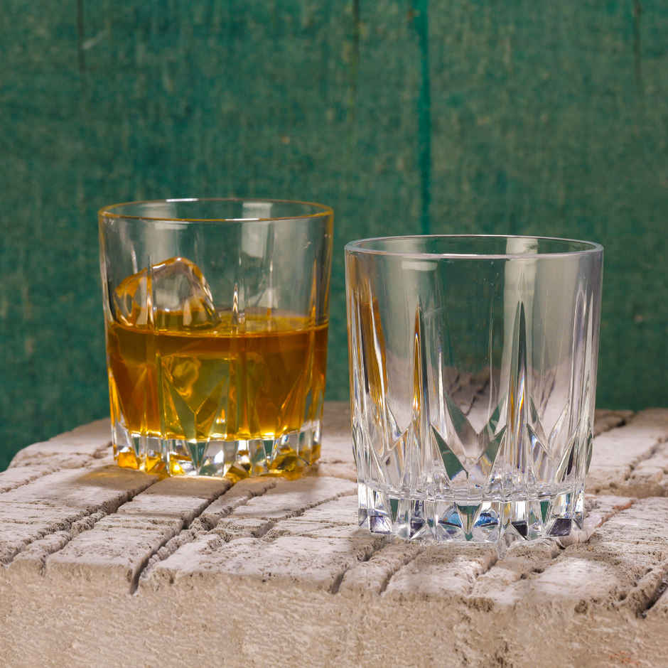 Cello Estonia Tumbler Glass Set | Drinking Glasses | Transparent - 360 ml