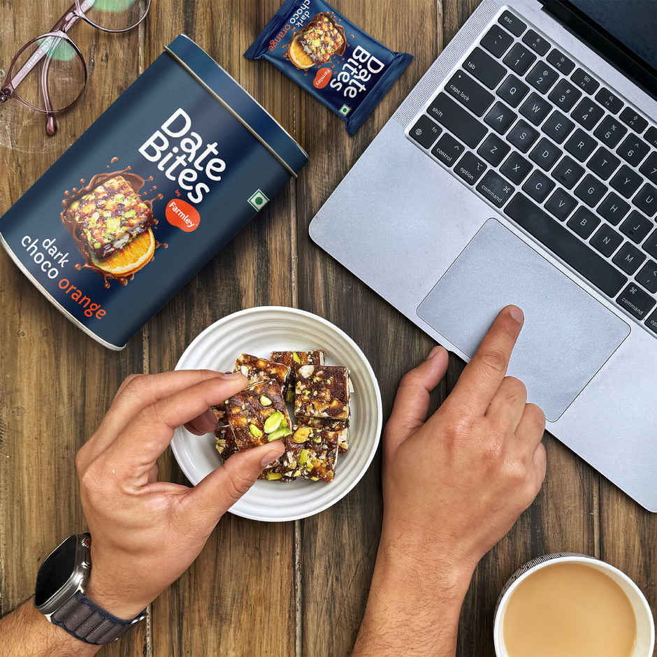 Farmley Dark Choco Orange Date Bites Dessert | No Added Sugar