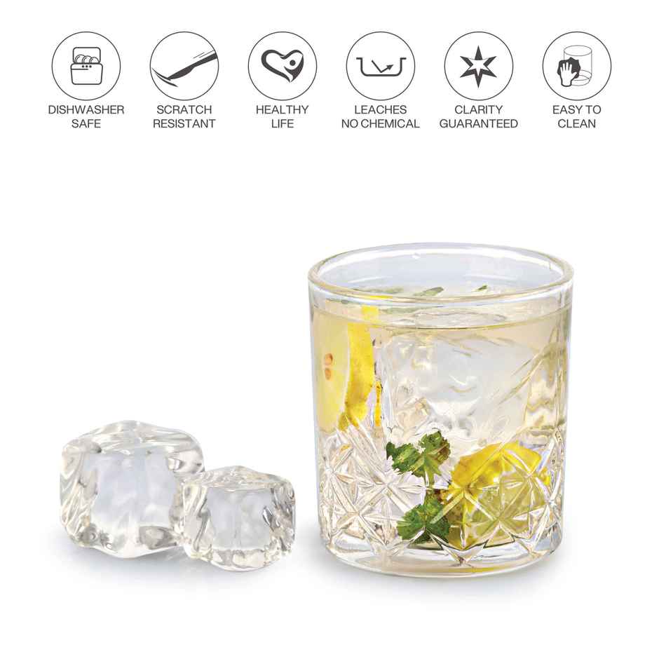 Cello Classix Glass Tumblers | Durable, Stylish, Perfect For Daily Use | Clear - 215 ml