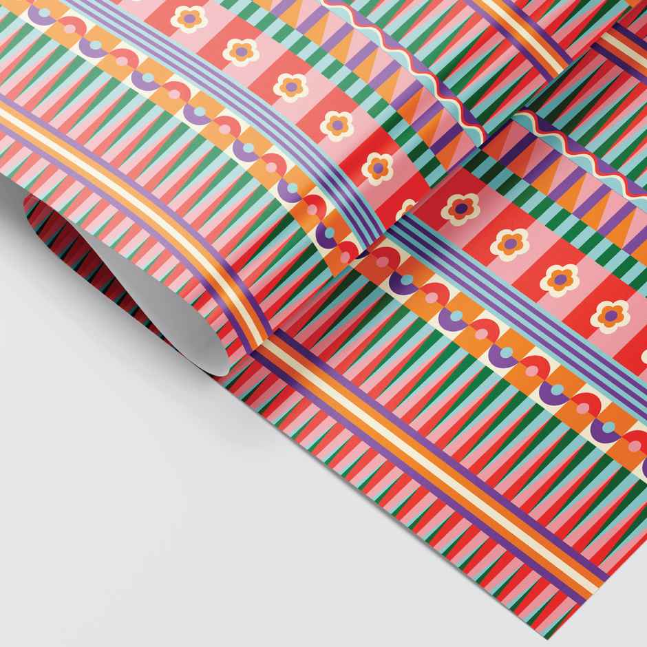 Tiger Notes Gift Wrap Geometric