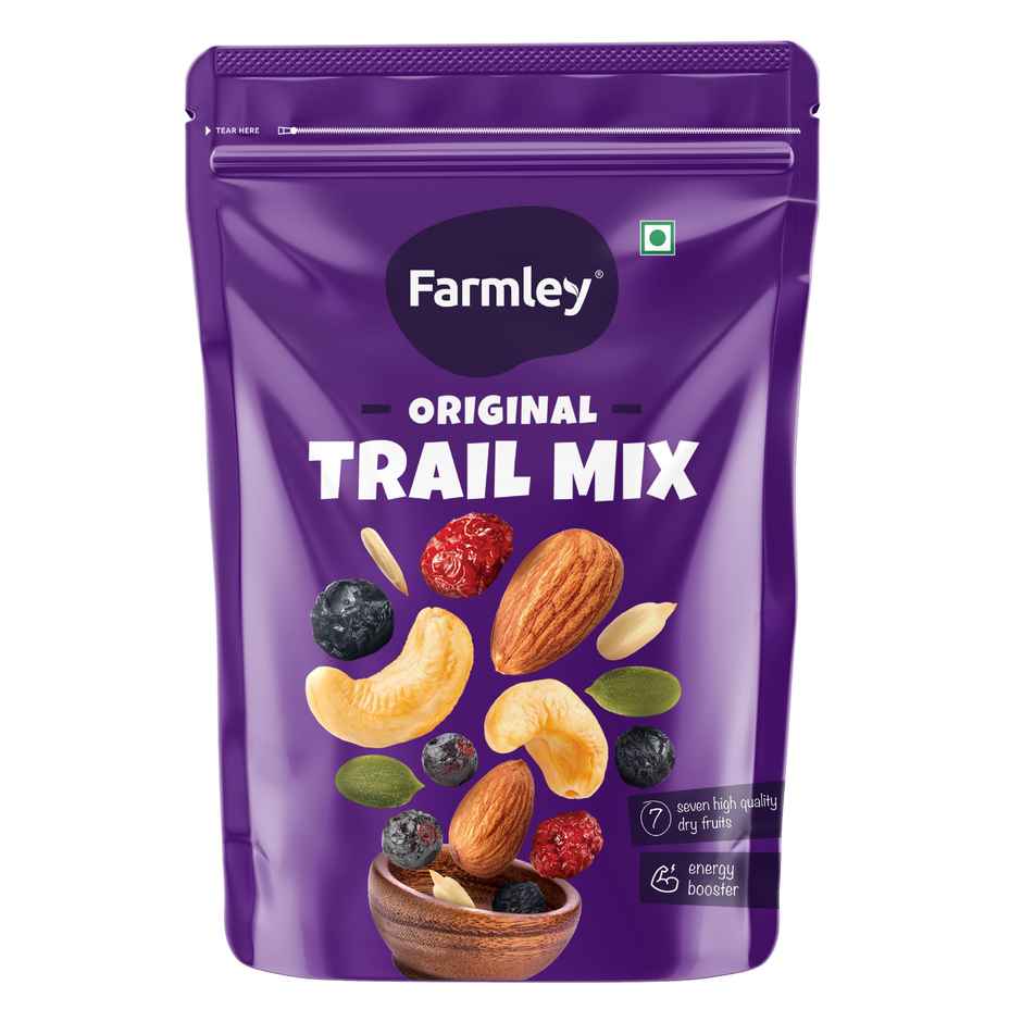 Farmley Trail Mix Dry Fruit- Almonds, Cashews, Cranberries, Blueberries, Blackcurrant & More