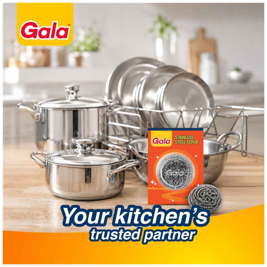 Gala Swash Card Utensil Scrubber Cleaner Stainless Steel
