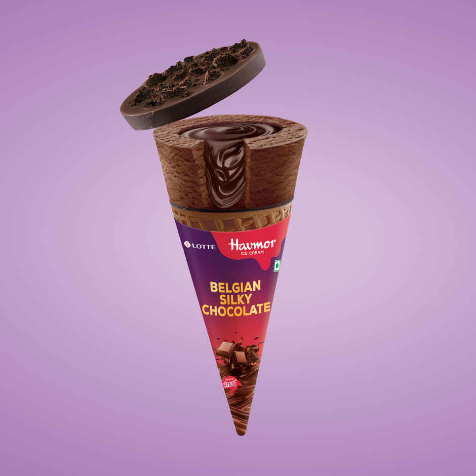Havmor Belgian Silky Ice cream Chocolate Cone