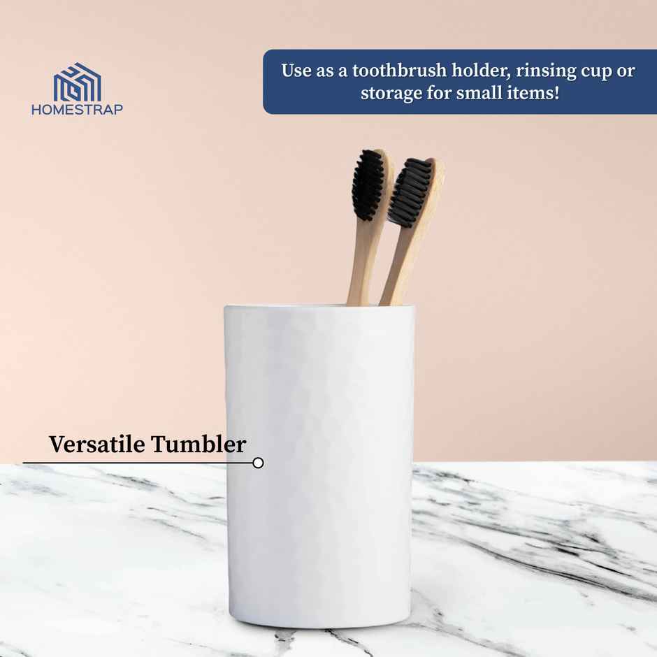 HomeStrap Set Of 2 Bathroom Set | Soap Dispenser And Tumbler