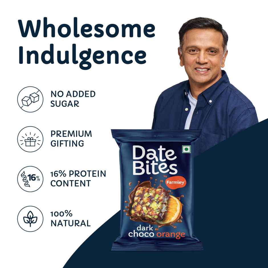 Farmley Choco Orange Chocolate Date Bites | No Added Sugar 
