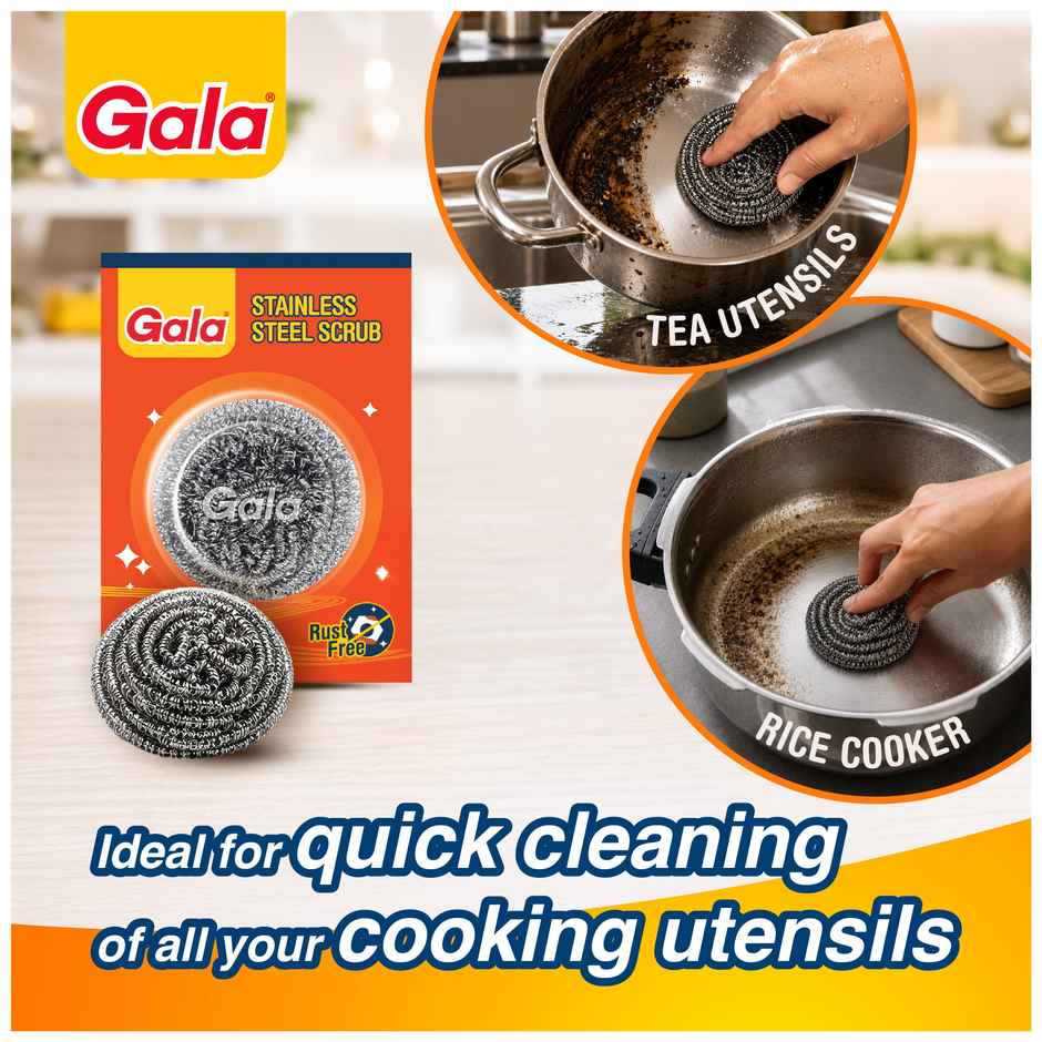 Gala Swash Card Utensil Scrubber Cleaner Stainless Steel