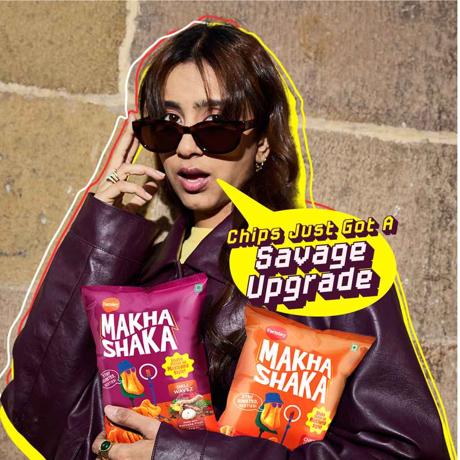 Farmley Makha Shaka Cheese Wavez Makhana Chips