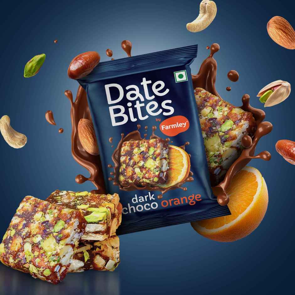 Farmley Choco Orange Chocolate Date Bites | No Added Sugar 