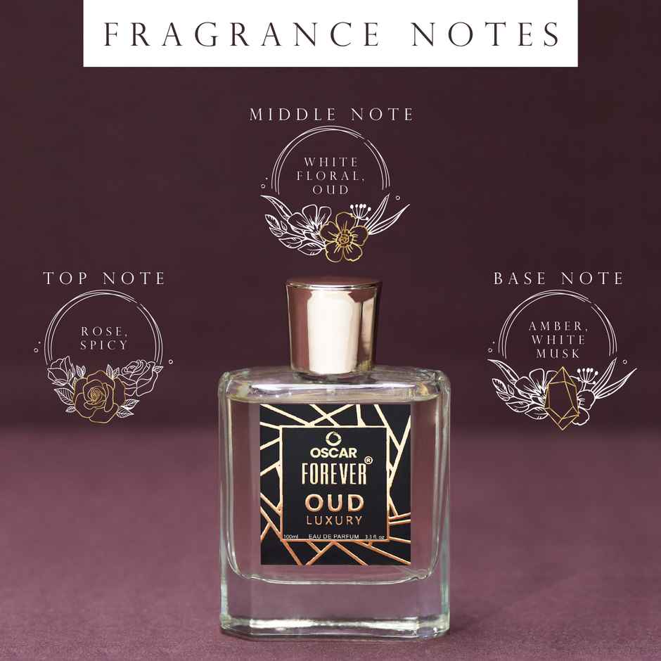 Oscar Forever Oud Luxury Unisex Eau De Parfum Perfume With Long Lasting Oud Fragrance