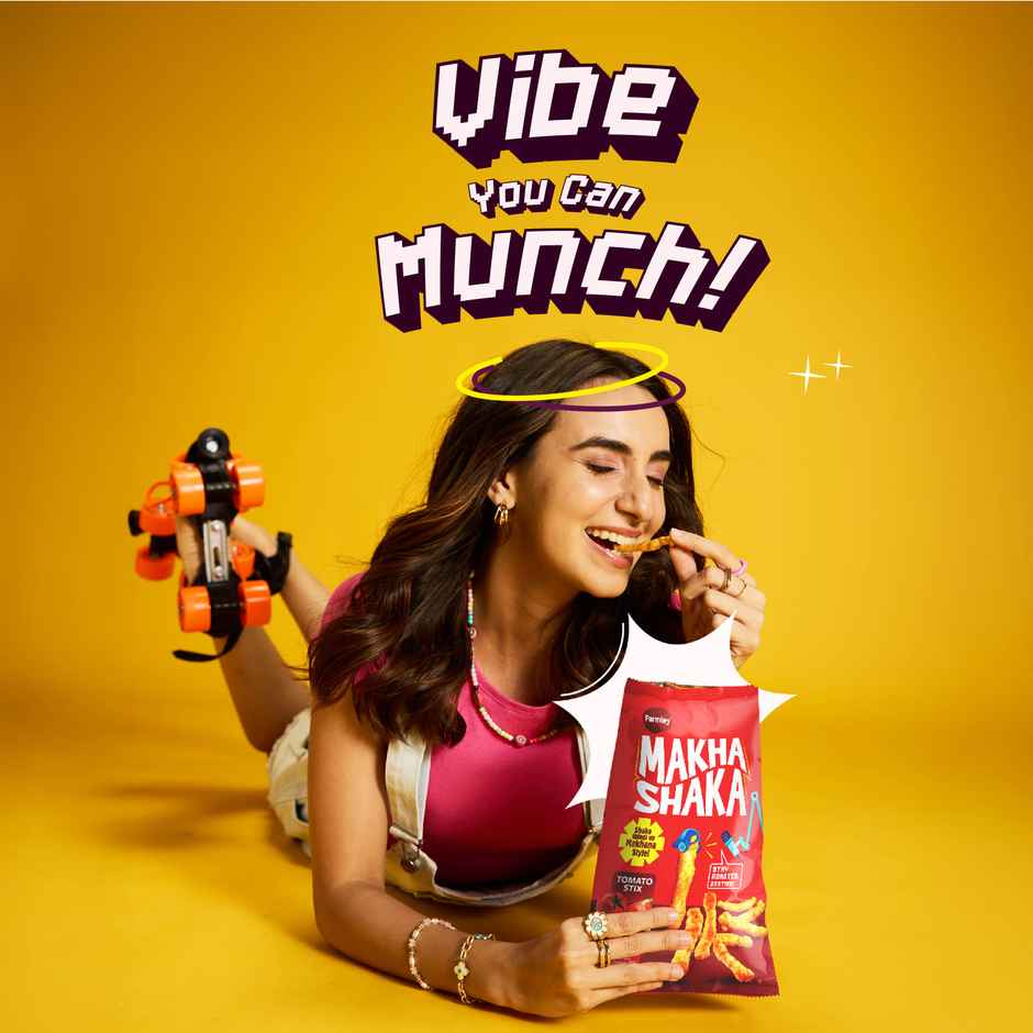 Farmley Makha Shaka-  Tomato Stix | Made With Makhana  Healthy Munchies