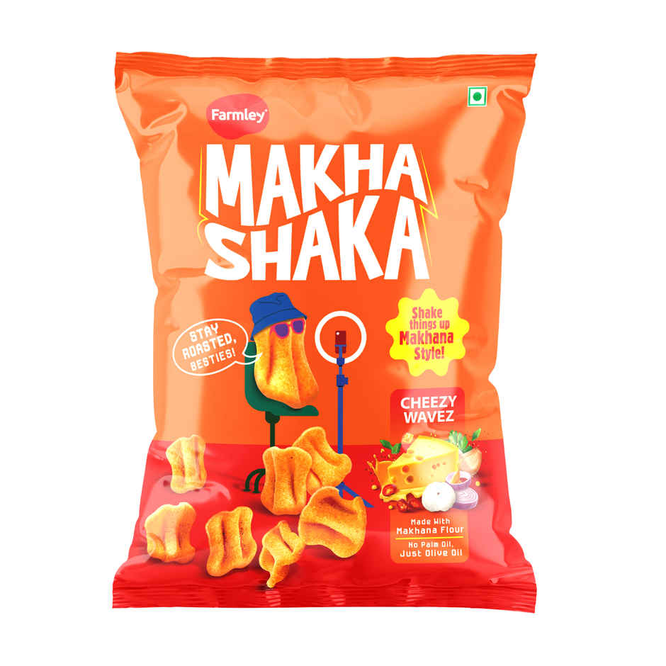 Farmley Makha Shaka Cheese Wavez Makhana Chips