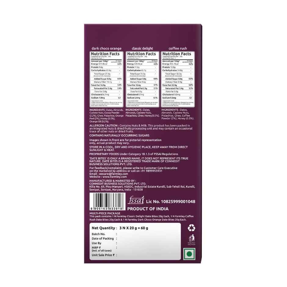 Farmley Assorted Date Bites Gift Pack
