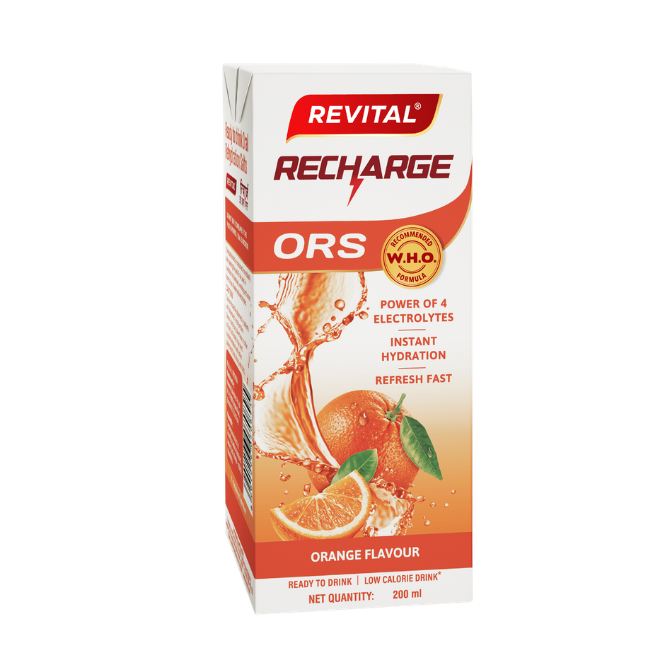 Revital Recharge ORS - Orange Flavour