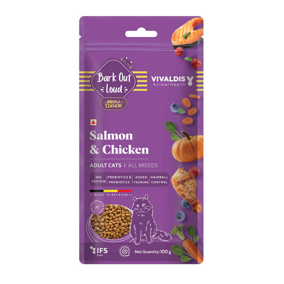 Bark Out Loud Fresh Salmon Fish & Chicken Premium Adult Cat Dry FOOD