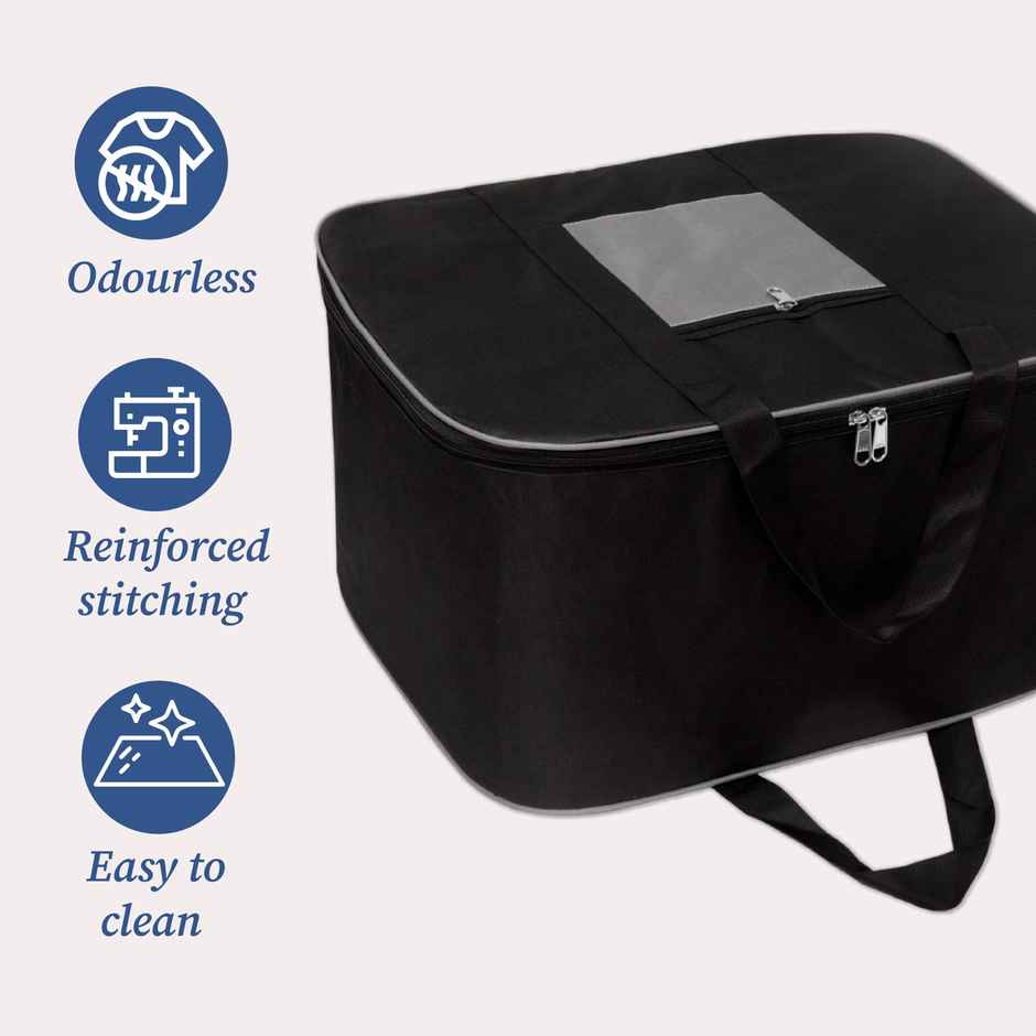 Homestrap Polyester Storage Bag - Grey Black