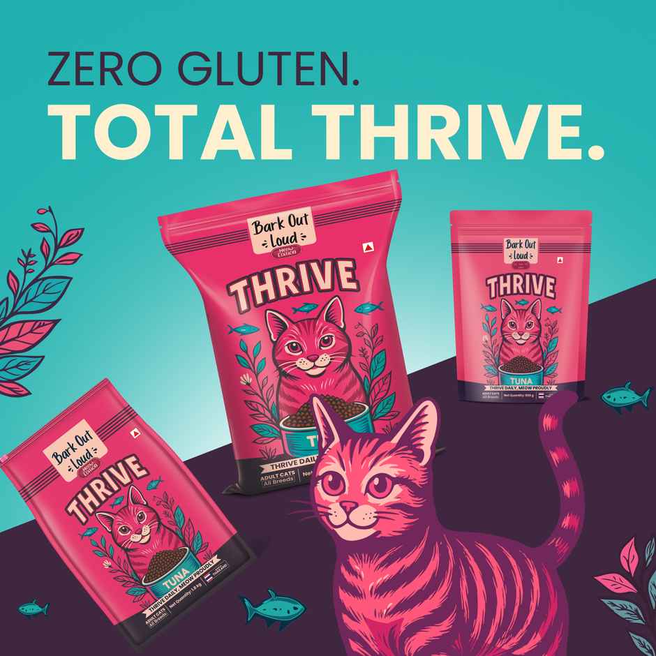Bark Out Loud Thrive Cat Food Tuna Flavor Adult Cats All Breeds
