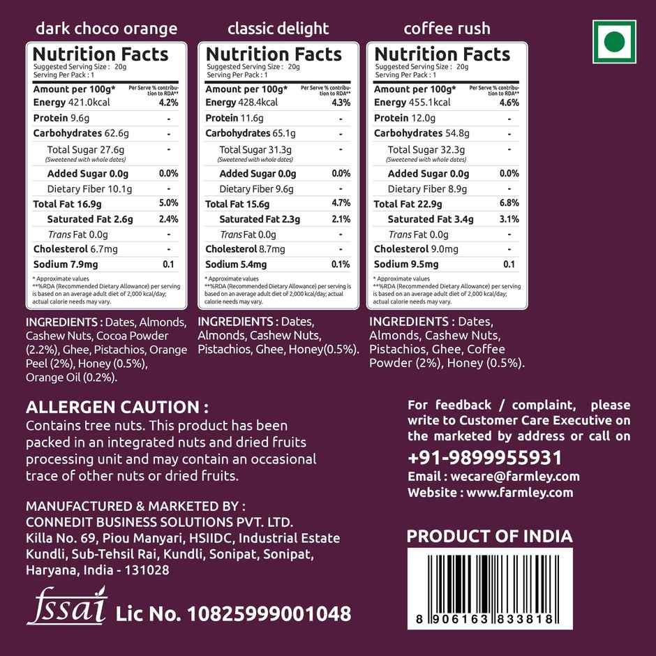 Farmley Assorted Date Bites Gift Pack