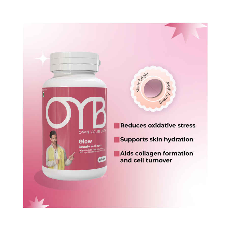 OYB Glow - Skin Brightening With Glutathione, Vitamin C & E