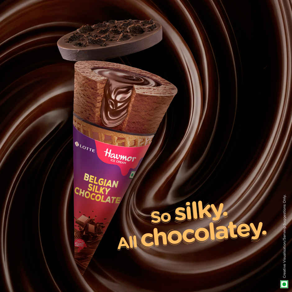 Havmor Belgian Silky Ice cream Chocolate Cone