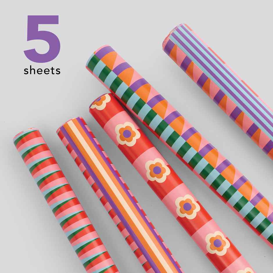 Tiger Notes Gift Wrap Geometric