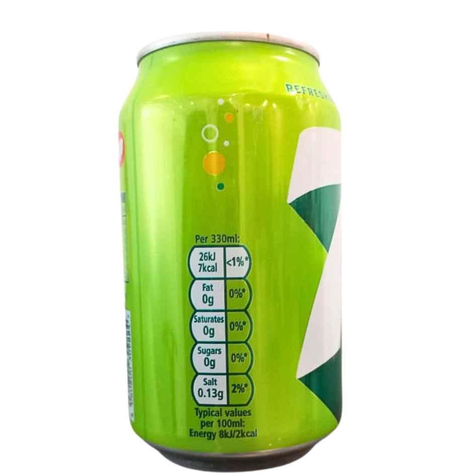 7UP Zero Sugar Soft Drink Can