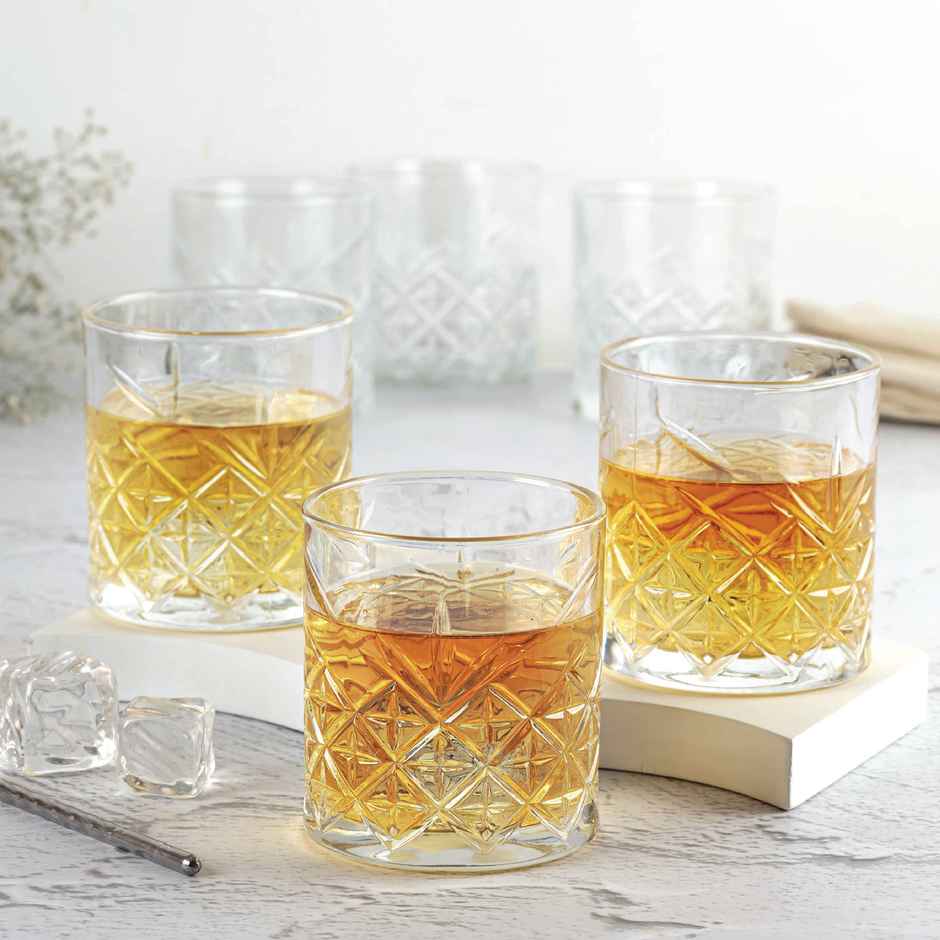 Cello Classix Glass Tumblers | Durable, Stylish, Perfect For Daily Use | Clear - 215 ml