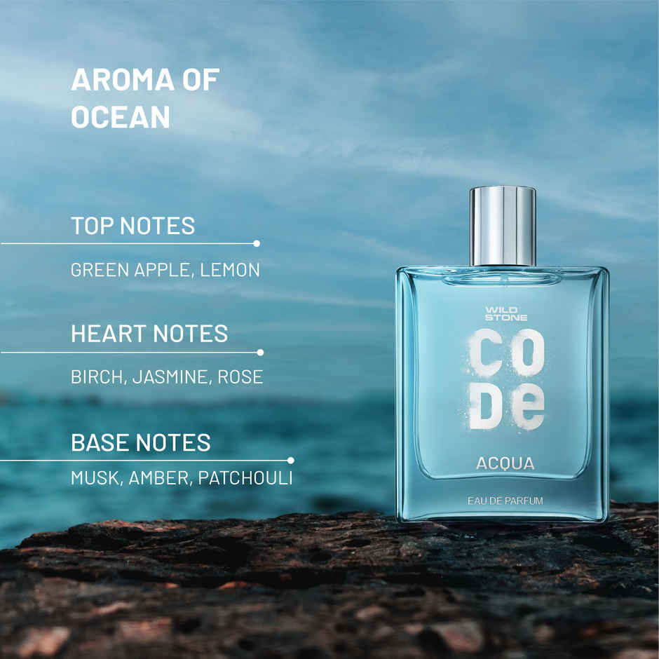 Wild Stone CODE Acqua Eau De Perfume For Men Luxury Long Lasting Fragrance