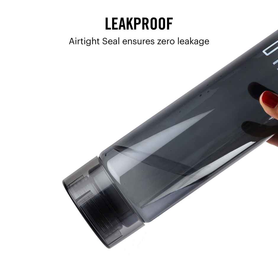 Cello H2O Unbreakable Plastic Water Bottle | Leak proof & break-proof |1 Liter | Black