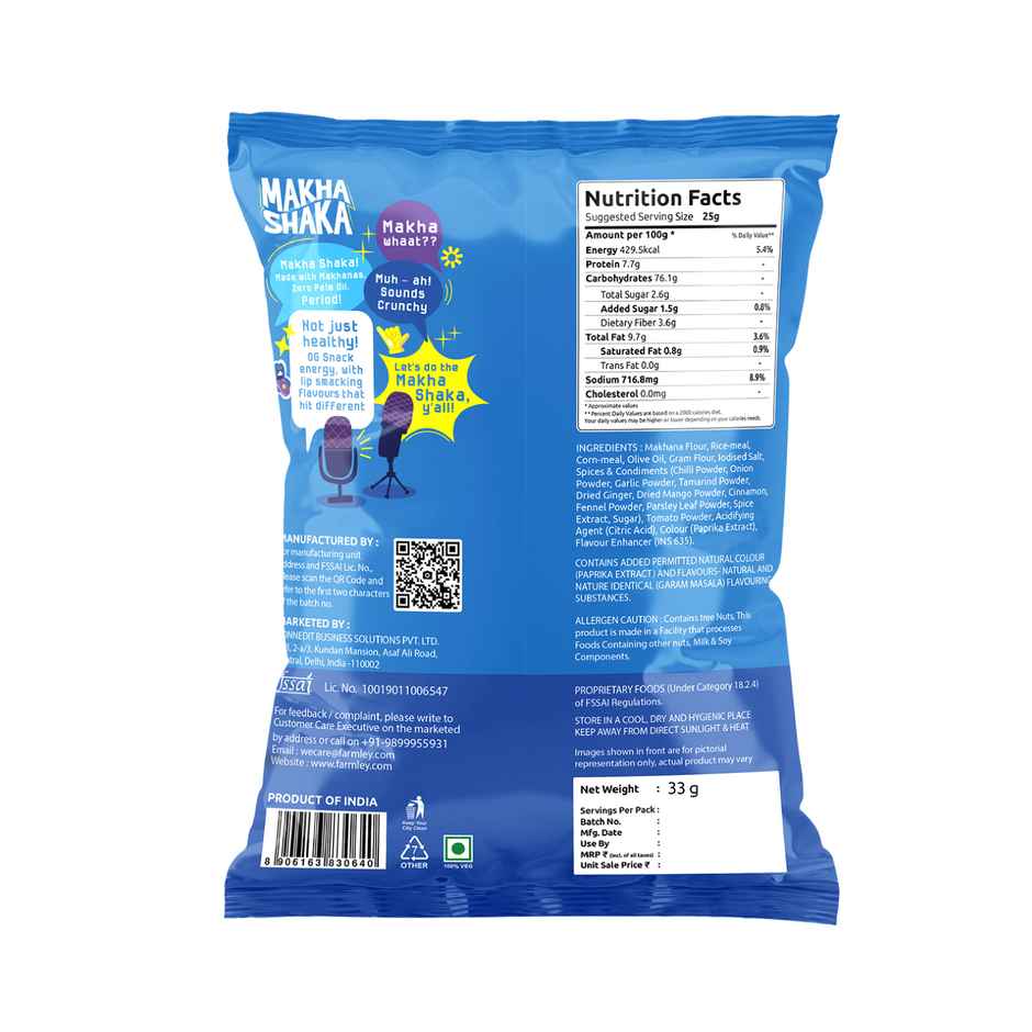 Farmley Makha Shaka- Masala Stix | Made with Makhana Healthy Munchies