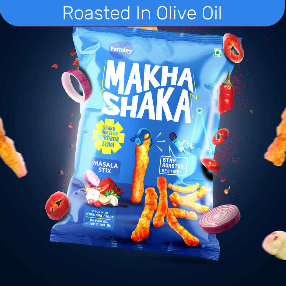Farmley Makha Shaka- Masala Stix | Made with Makhana Healthy Munchies