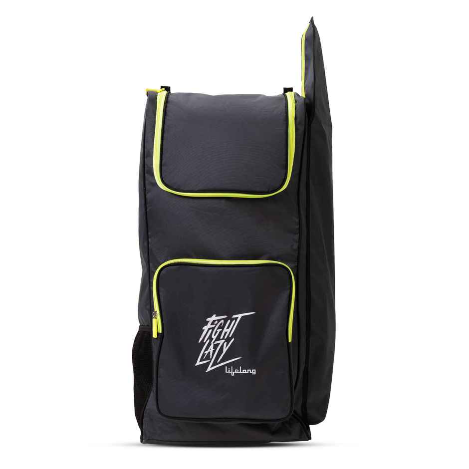 Lifelong Cricket Kit Bag with Bat Pocket, Durable & Water-Resistant | Grey