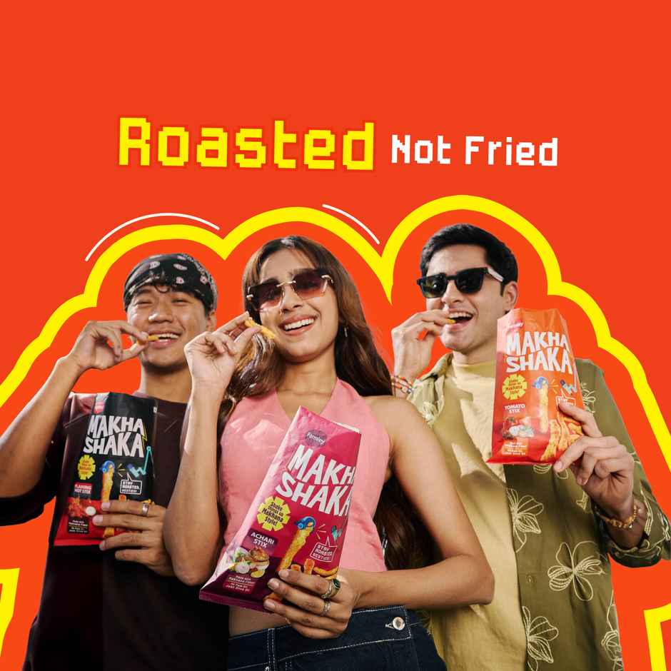 Farmley Makha Shaka- Flaming Hot Stix | Made With Makhana  Healthy Munchies