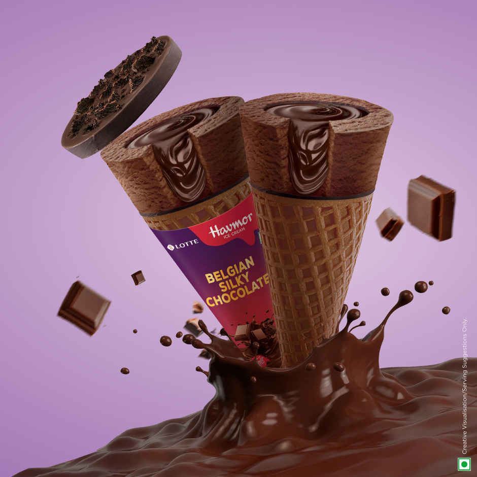 Havmor Belgian Silky Ice cream Chocolate Cone