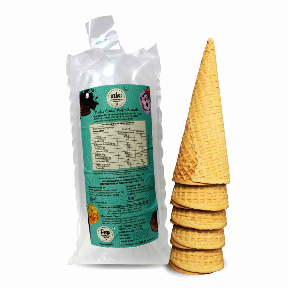 NIC Wafer Cones | Preservative Free | No Artificial Flavors