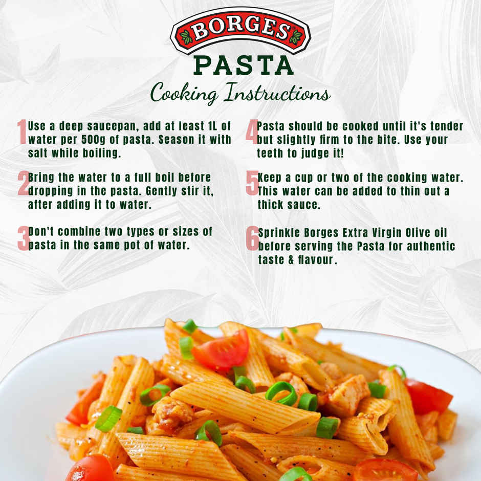 BORGES Durum Wheat Pasta Penne Rigate