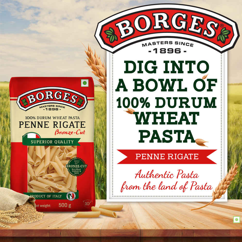 BORGES Durum Wheat Pasta Penne Rigate Combo