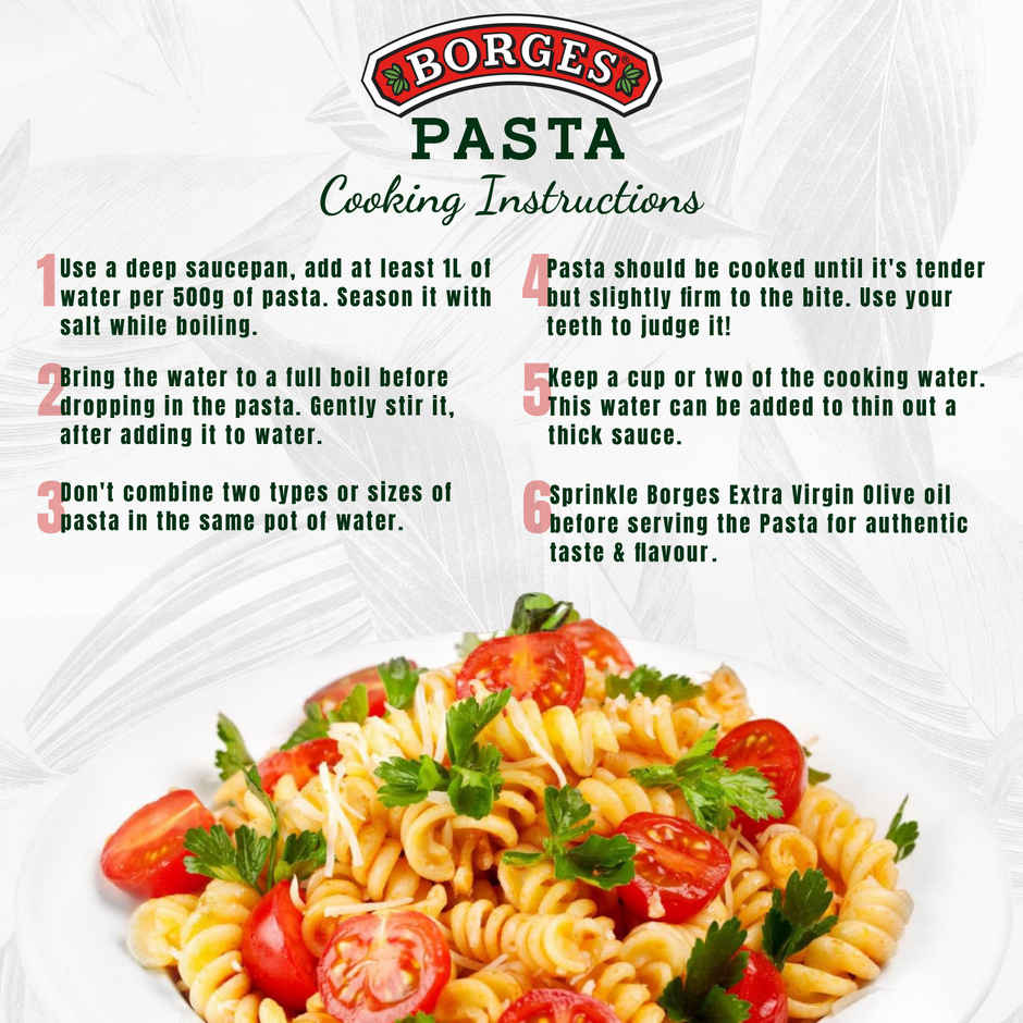 BORGES Durum Wheat Pasta Fusilli