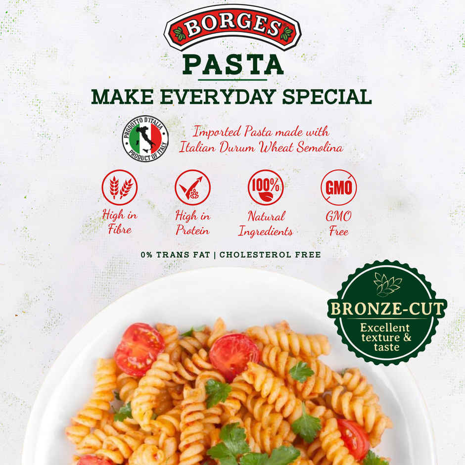 BORGES Durum Wheat Pasta Fusilli